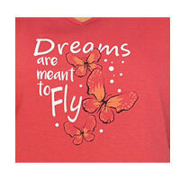 Comtessa Damen Schlafanzug Shorty Kurzarm Pink