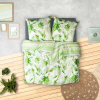 Estella Impulse Satin Bettwäsche Tropicana Grün...