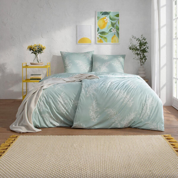 Estella Interlock Mako Jersey Bettwäsche Rosalina mint