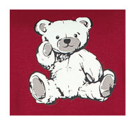 Comtessa Damen Nachtemd Langarm Teddy Rot