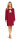 Comtessa Damen Nachtemd Langarm Teddy Rot
