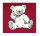 Comtessa Damen Nachtemd Langarm Teddy Rot