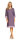 Comtessa Damen Nachtemd 3/4 Arm Violett 100% Baumwolle