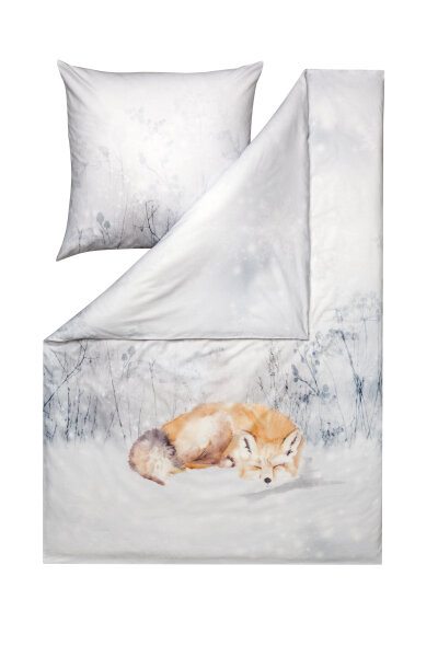 Estella Kuschel-Flanell Bettwäsche Fuchs Felix 135x200 80x80 cm
