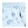 Comtessa Damen Nachtemd 3/4 Arm Bleu 100% Baumwolle