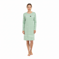 Ringella Damen Nachthemd Langarm Schafe Jade Cream