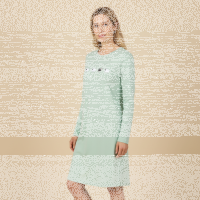 Ringella Damen Nachthemd Langarm Schafe Jade Cream