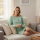 Ringella Damen Nachthemd Langarm Schafe Jade Cream