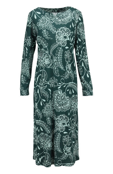 Ringella Damen langes Nachthemd Langarm Floral