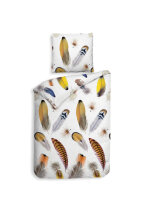 HnL Flanell Bettwäsche Lopez Federn 155x220 + 80x80 cm