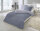 Edel Flanell Bettwäsche Doppelgarnitur Grau 200x200 mit 2x 80x80 cm