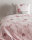 ZoHome Satin Bettwäsche Nancy Blüten  135x200 + 80x80 cm in Rosa