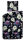 HnL Flanell Bettwäsche Amelia 135x200 + 80x80 cm in Schwarz Bunt