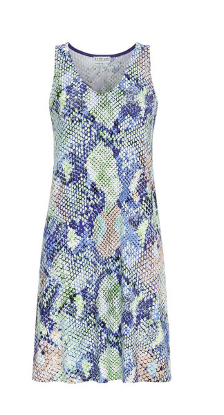 Ringella Damen Sommer Kleid ohne Arm Bunt Gr. 38 S Muster