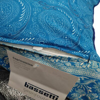 Bassetti Zier Kissenbezug Recanati B2 40x40 cm Royal Blau