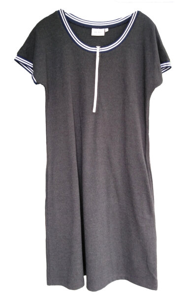 Ringella Damen Hauskleid Kurzarm Anthrazit Gr. 38 Musterartikel