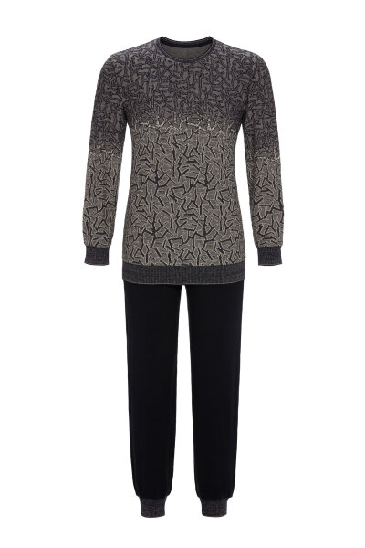 Ringella Herren Schlafanzug Hausanzug Langarm Night Gr. 50 M Muster