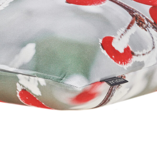 Proflax Kissenhülle Kissenbezug Cold Winterbeeren 40x40 cm Rot