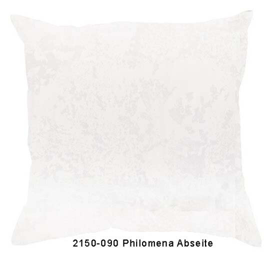 Estella Mako Satin Zusatz Kissenbezug Philomena maulbeere 40x40 cm