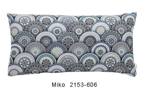 Estella Mako Satin Zusatz Kissenbezug Miko in Indigo 2153-606 40x80 cm