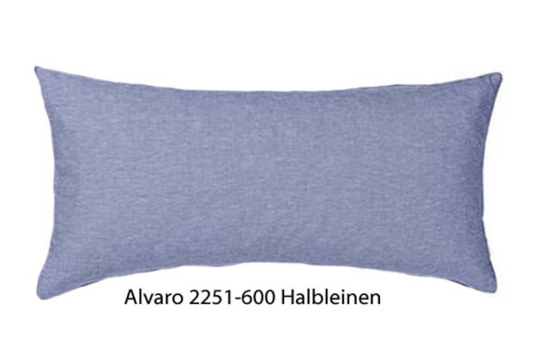 Estella Halb-Leinen Zusatz Kissenbezug  Alvaro Blau 40x80 cm